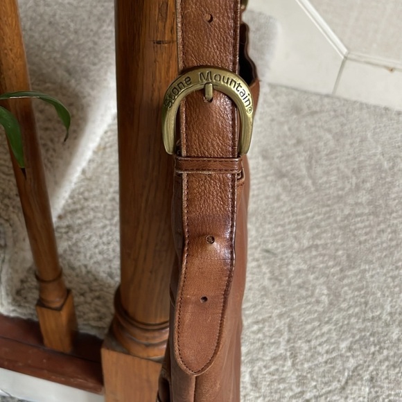 Vintage Stone Mountain Genuine Leather Shoulder Bag Purse y2k 2000s - Picture 3 of 12